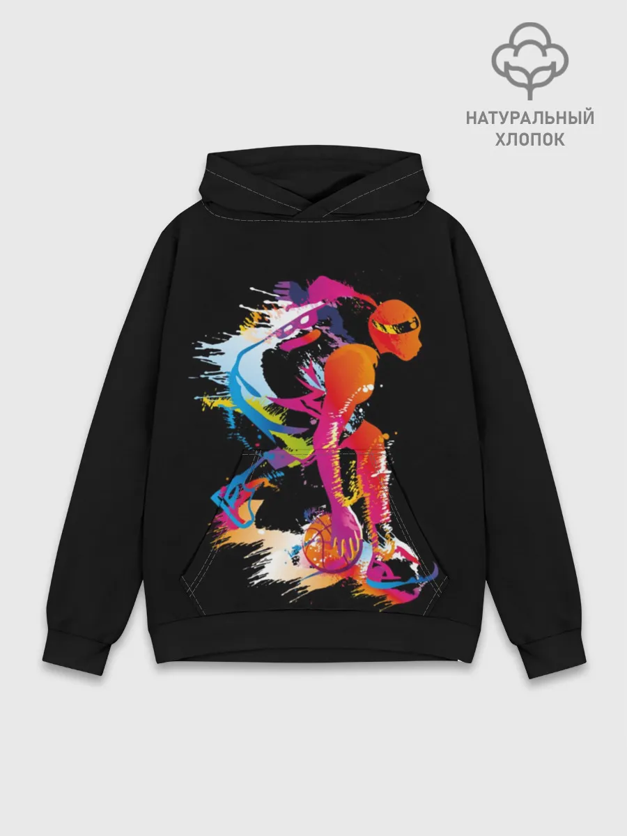 Худи мужской база хлопок / Баскетбол
