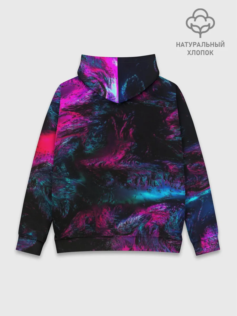 Худи мужской база хлопок / Marshmello NEON