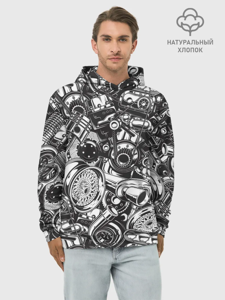 Худи мужской база хлопок / Автомобильные детали