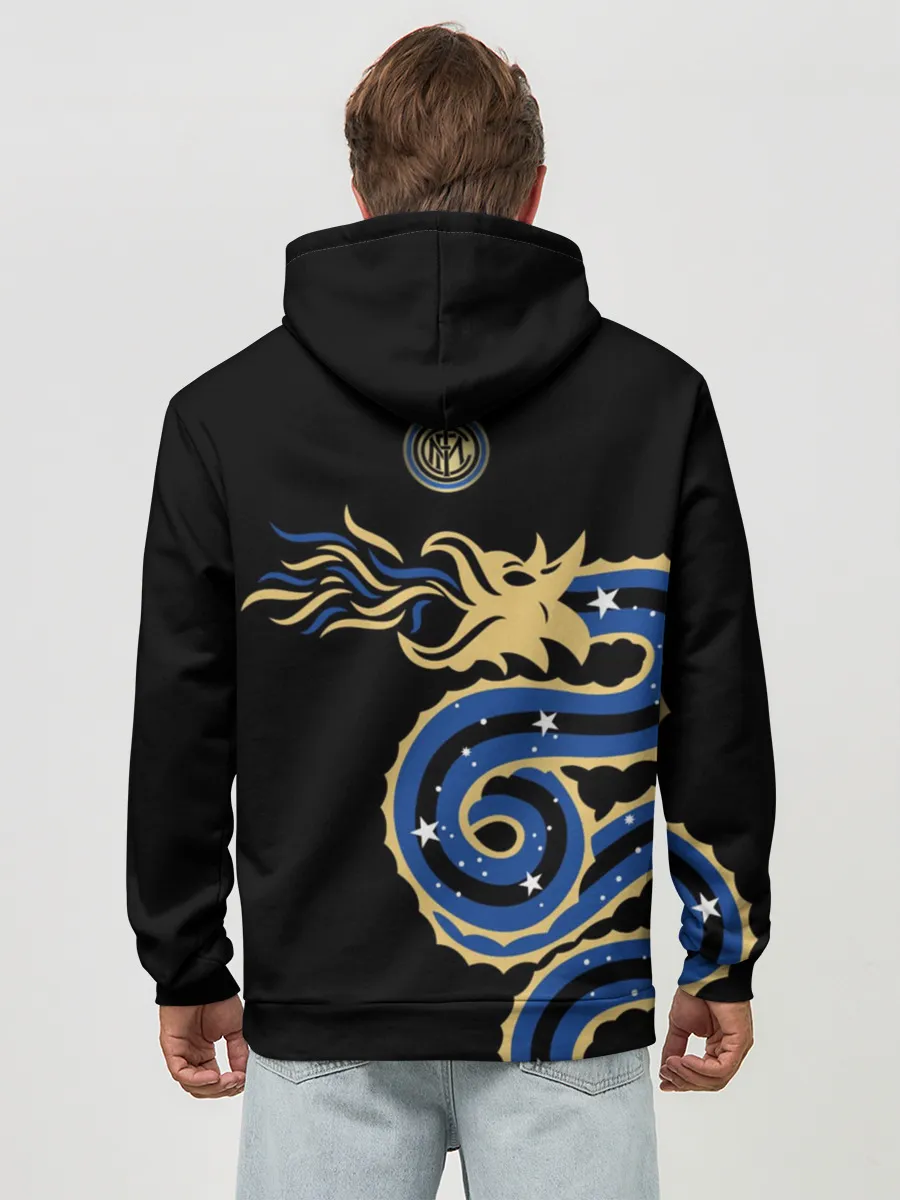 Худи мужской база хлопок / Интер Милан