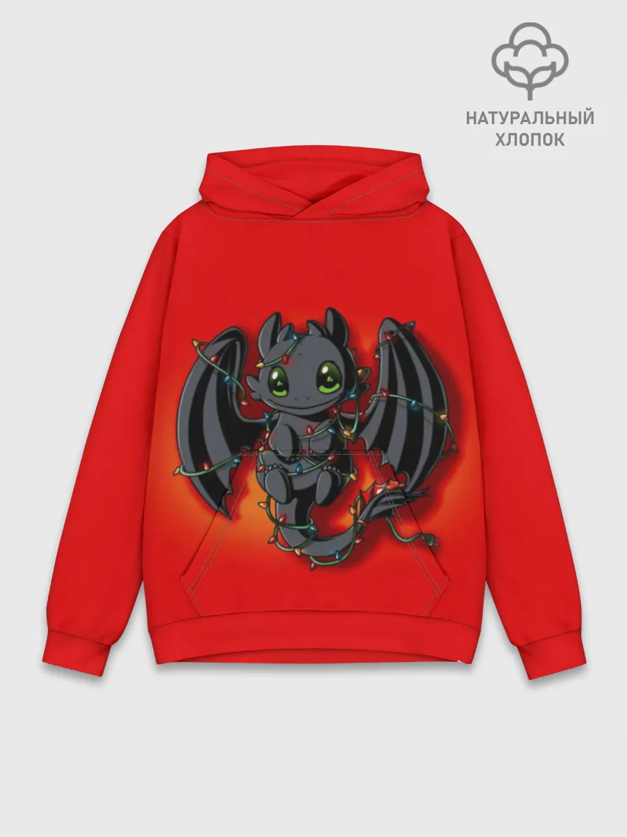 Худи мужской база хлопок / Night Fury