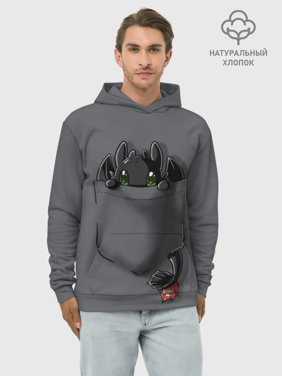 Худи мужской база хлопок / Как приручить дракона