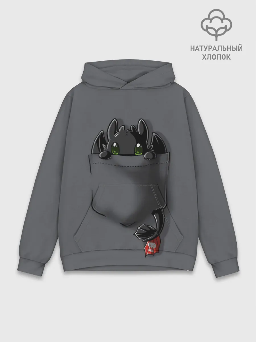 Худи мужской база хлопок / Как приручить дракона