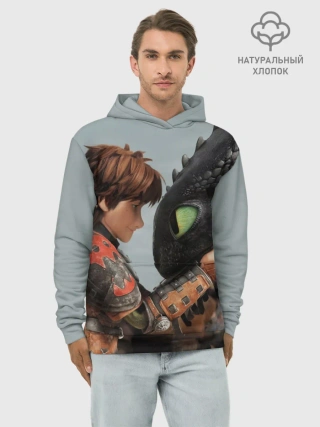 Худи мужской база хлопок / Как приручить дракона