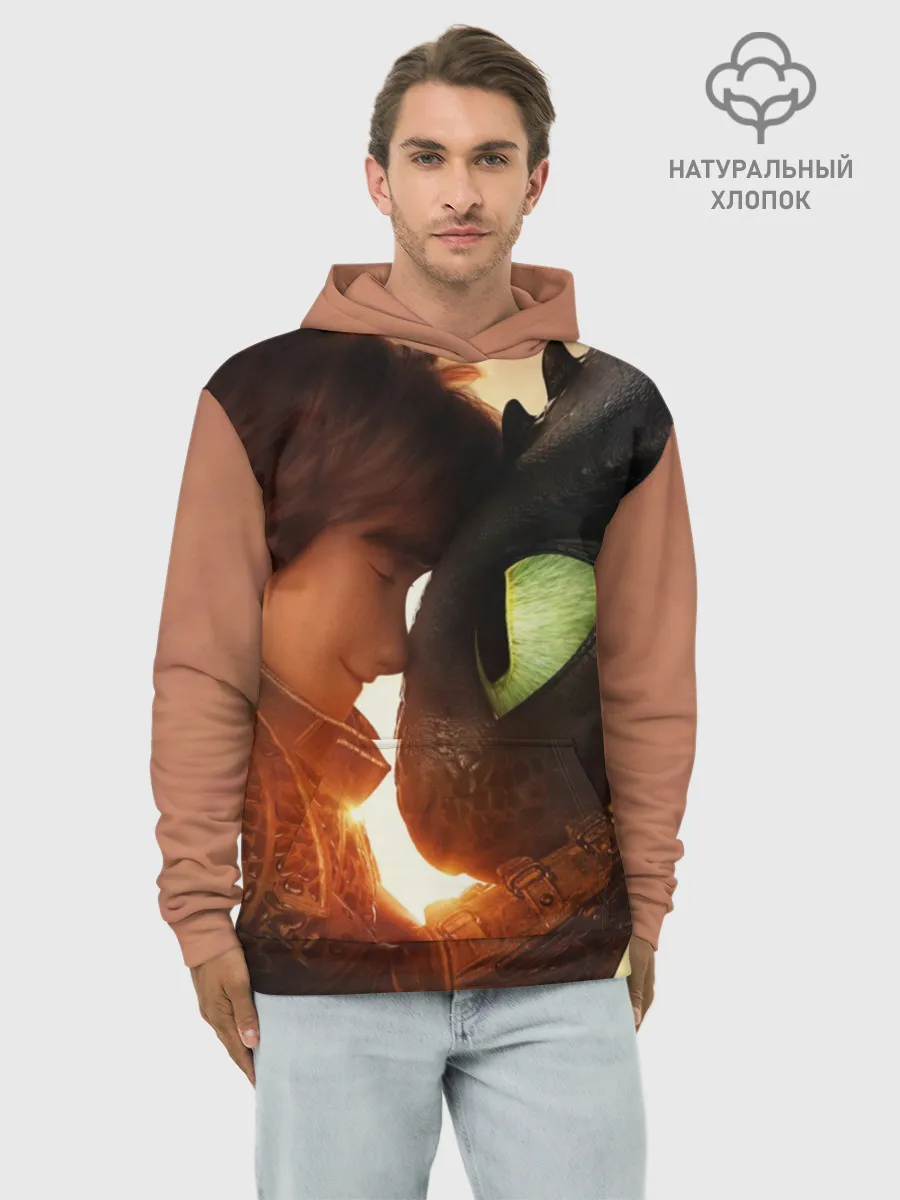 Худи мужской база хлопок / Как приручить дракона