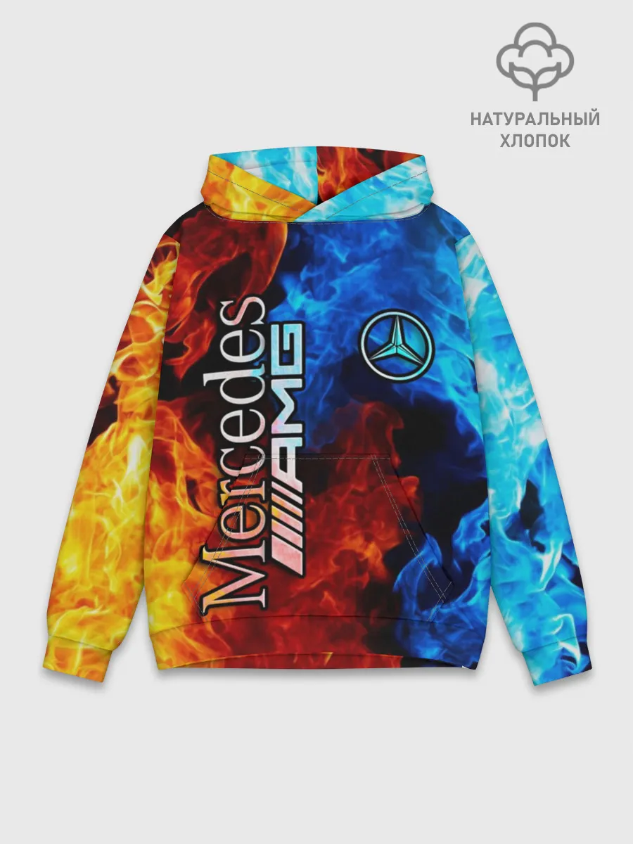 Худи мужской база хлопок / Mercedes