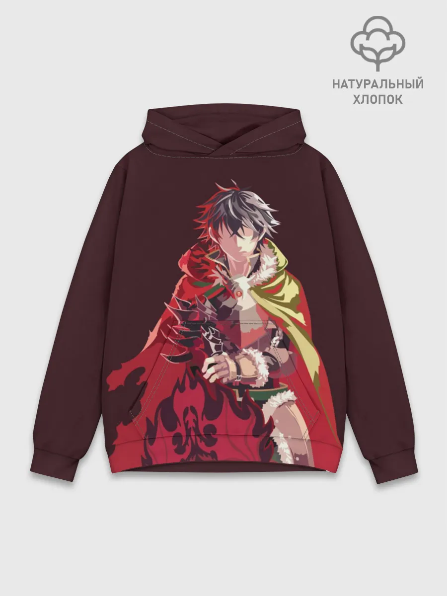 Худи мужской база хлопок / Восхождение Героя Щита