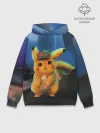 Худи мужской база хлопок / Detective Pikachu