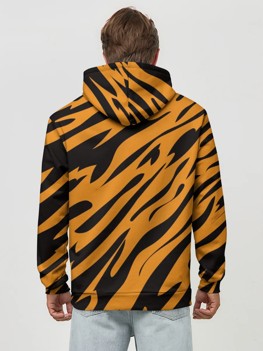 Худи мужской база хлопок / Тигр