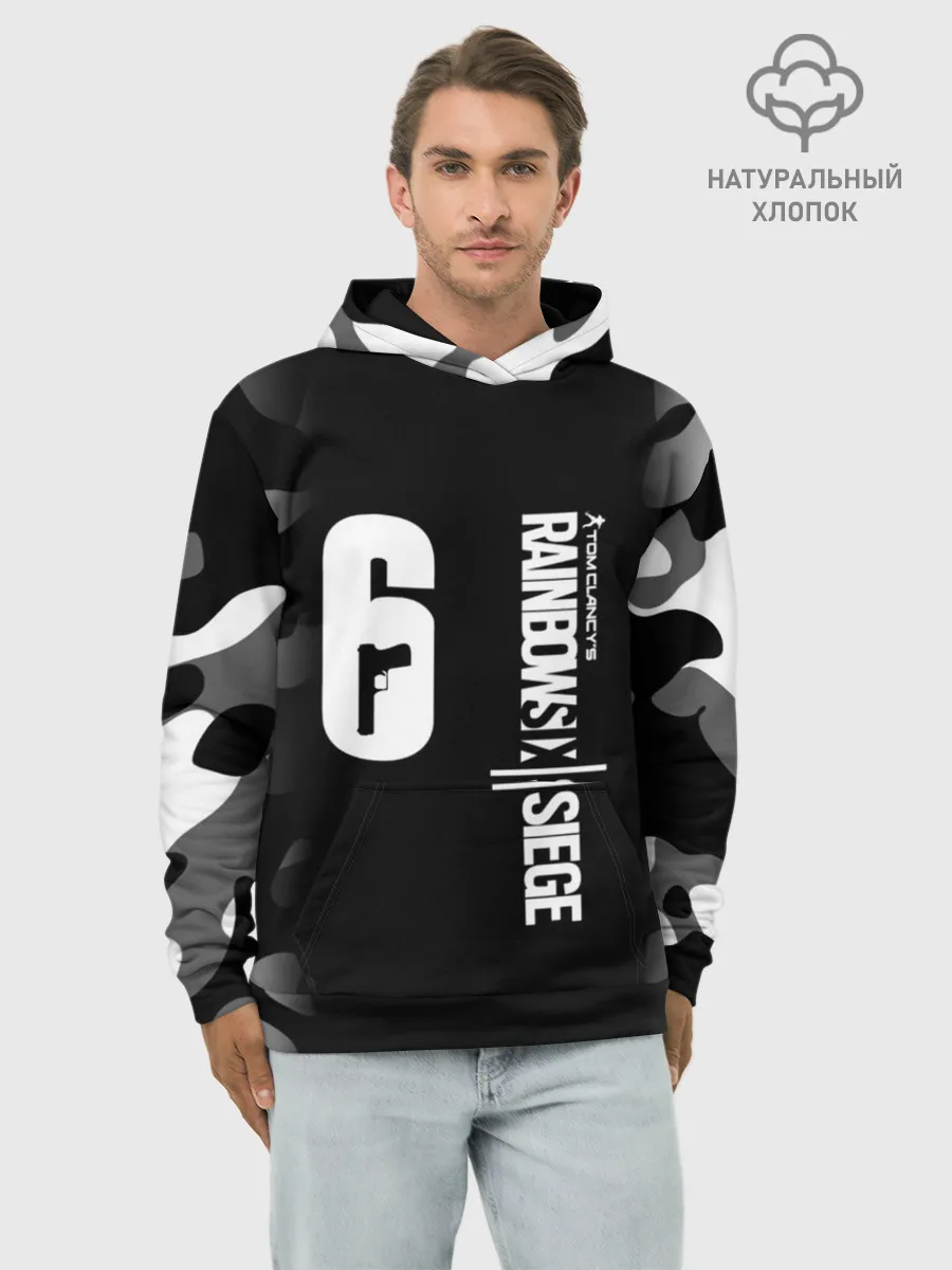 Худи мужской база хлопок / RAINBOW SIX SIEGE