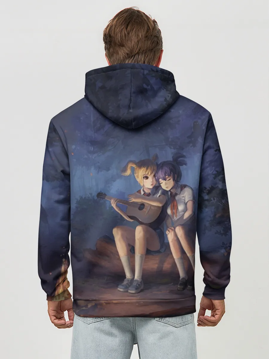 Худи мужской база хлопок / Бесконечное лето: Лена и Алиса