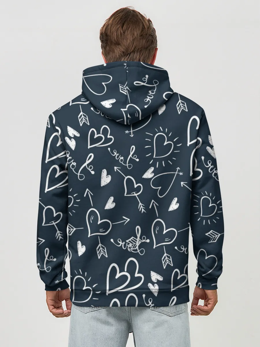 Худи мужской база хлопок / Любовь