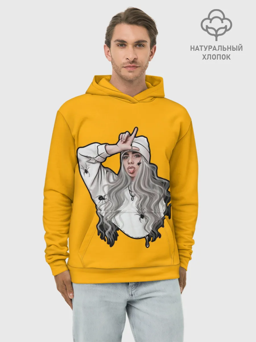 Худи мужской база хлопок / Billie Eilish