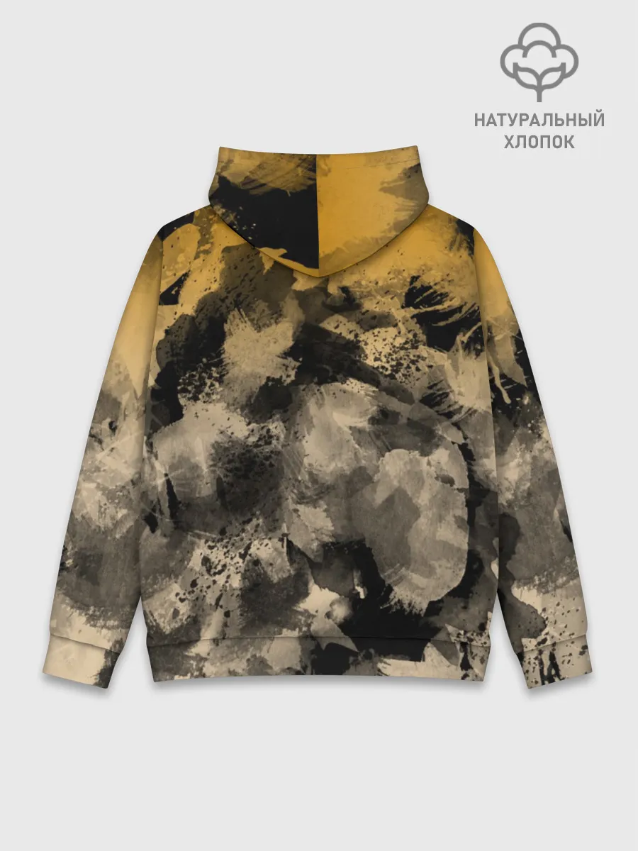 Худи мужской база хлопок / Billie Eilish Акварель