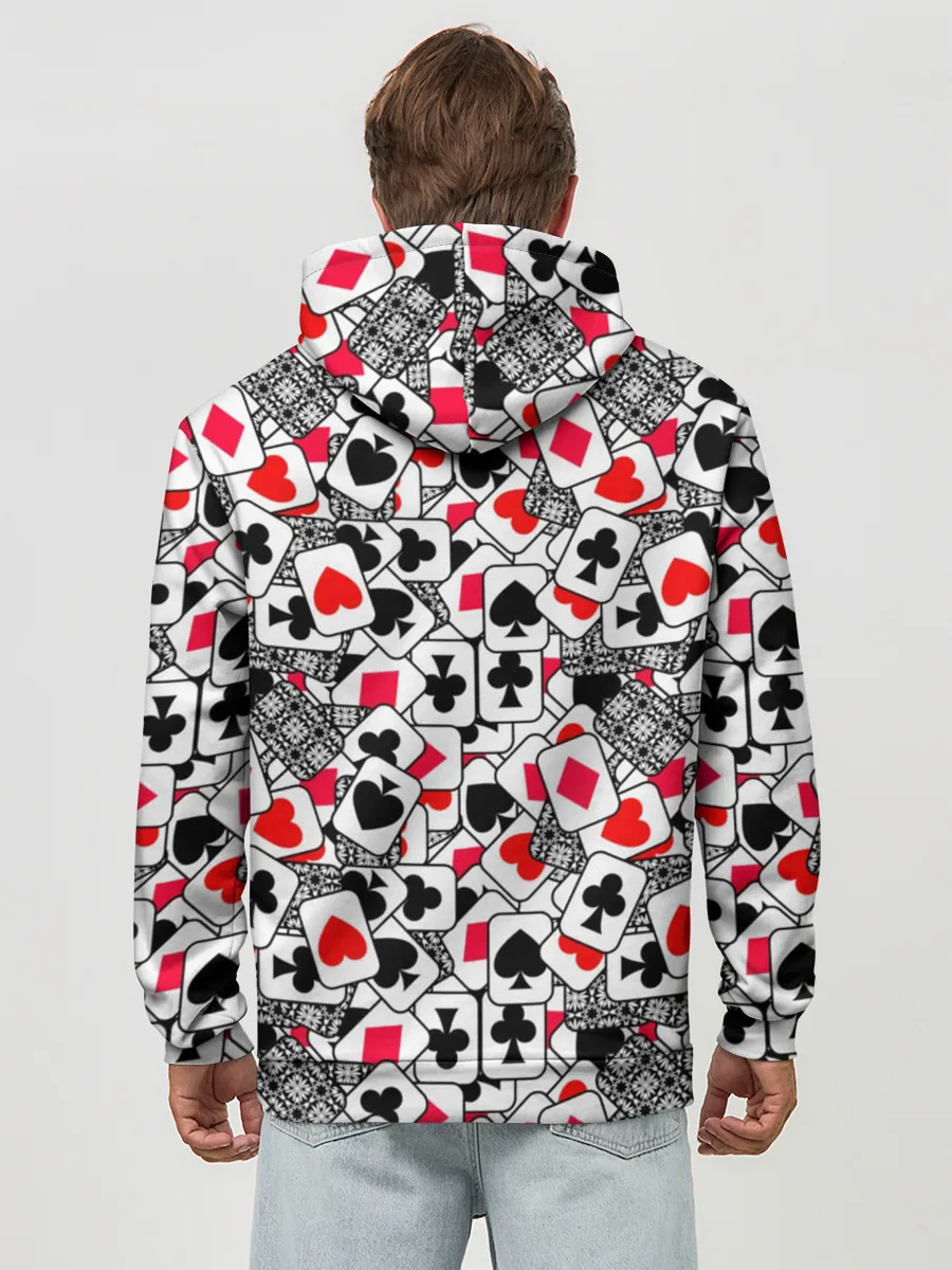 Худи мужской база хлопок / Игральные карты