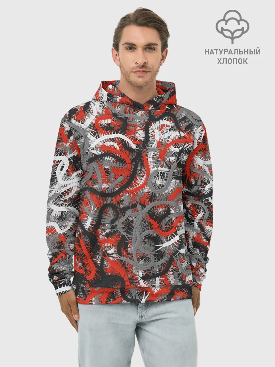 Худи мужской база хлопок / Сколопендры