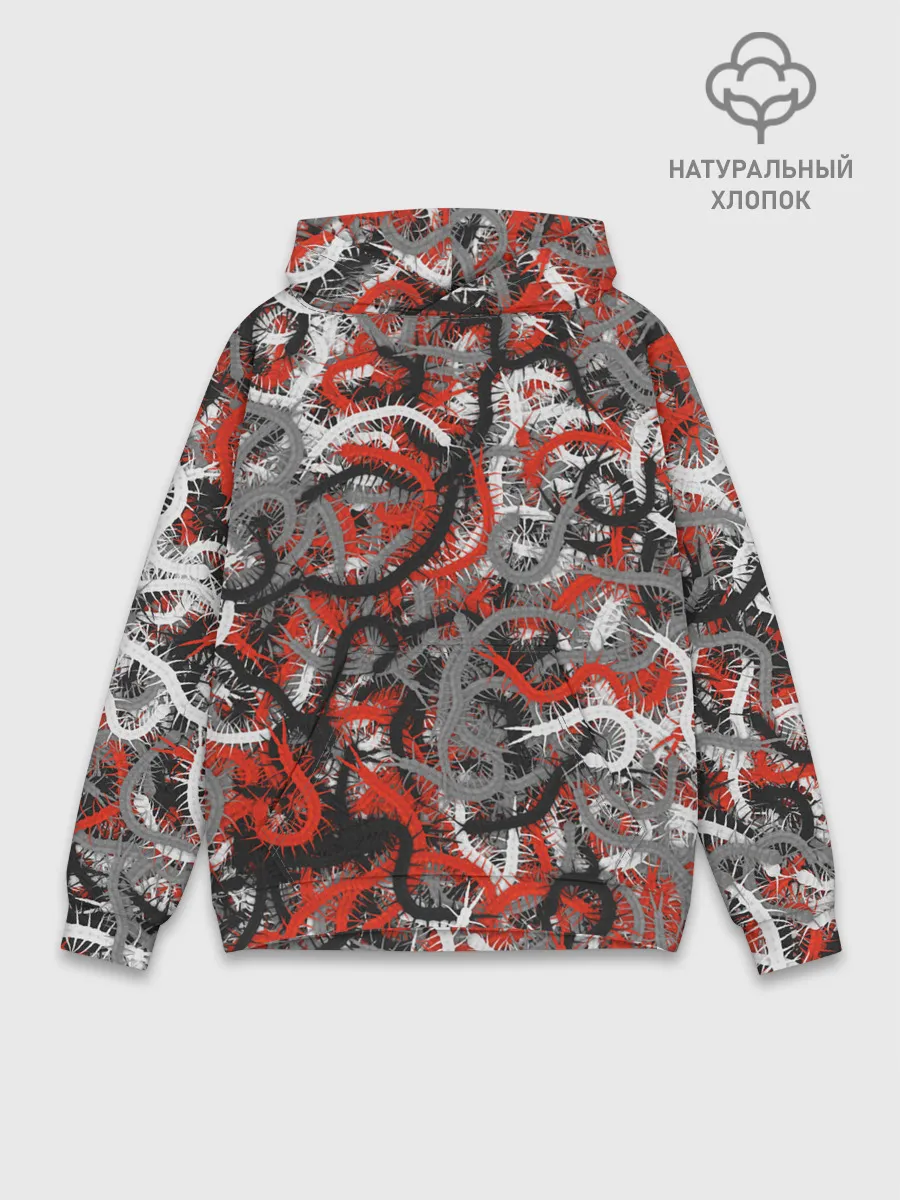 Худи мужской база хлопок / Сколопендры