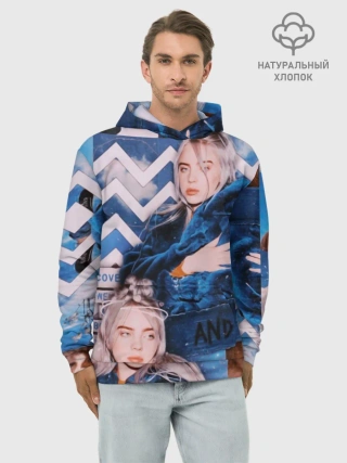 Худи мужской база хлопок / Billie Eilish