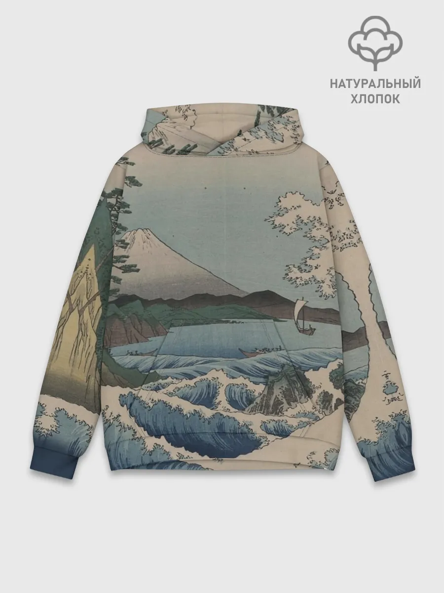 Худи мужской база хлопок / Утагава Хиросигэ