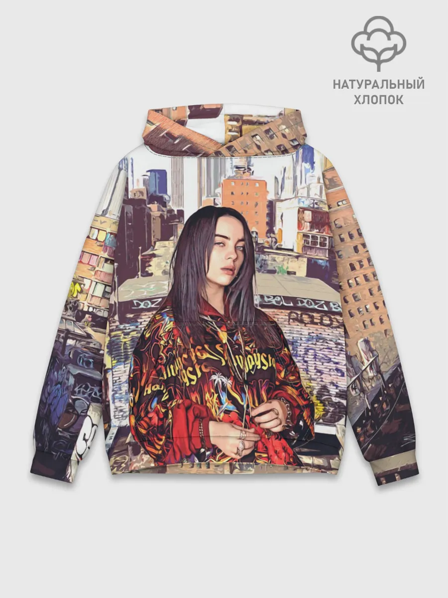 Худи мужской база хлопок / Billie Eilish
