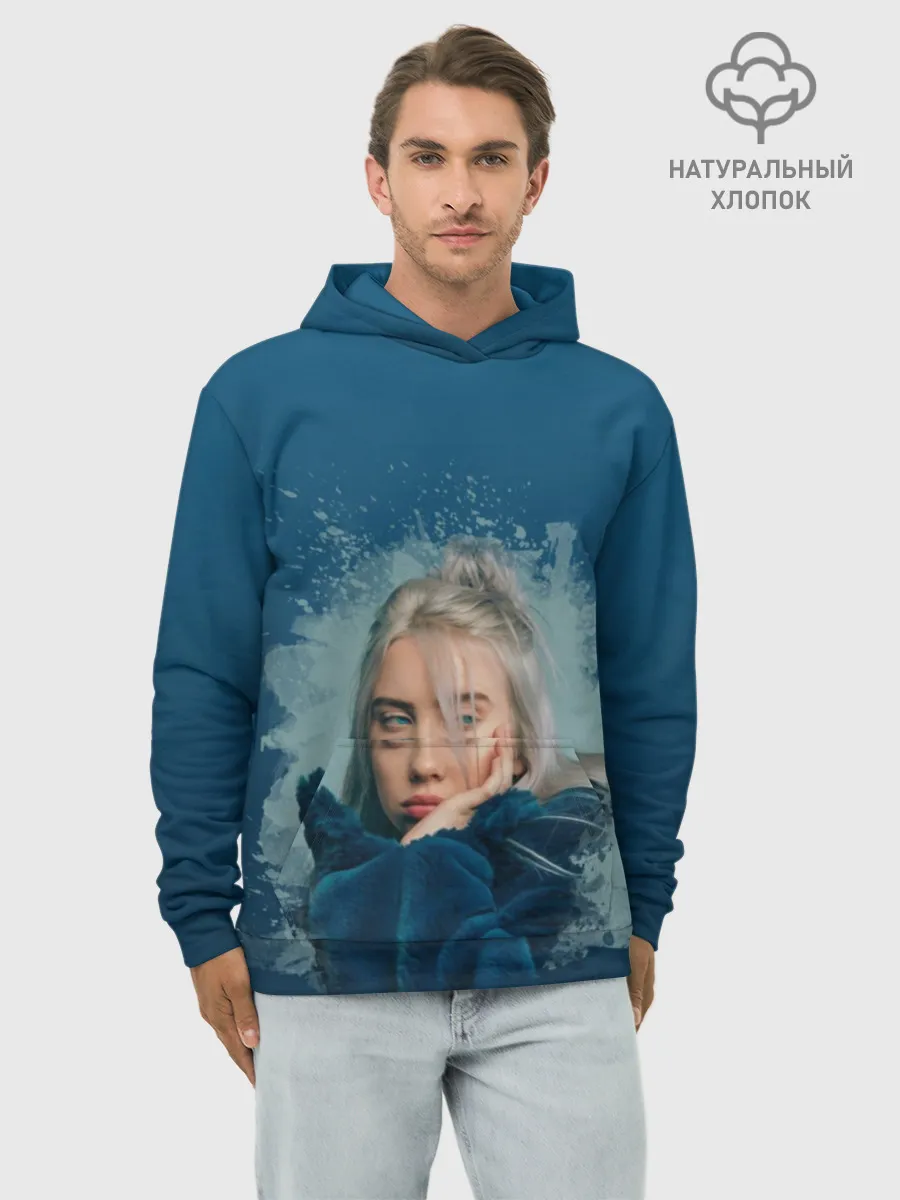 Худи мужской база хлопок / Billie Eilish
