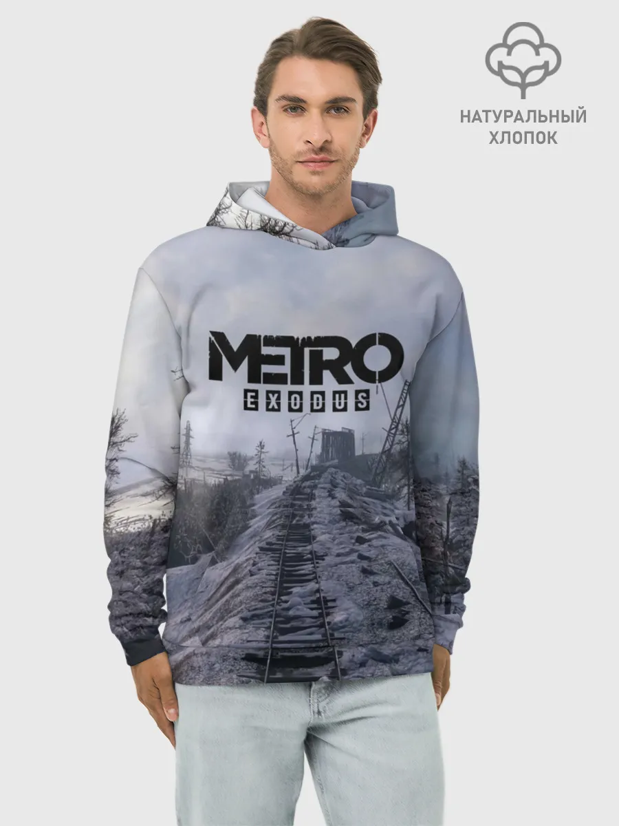 Худи мужской база хлопок / Metro Exodus