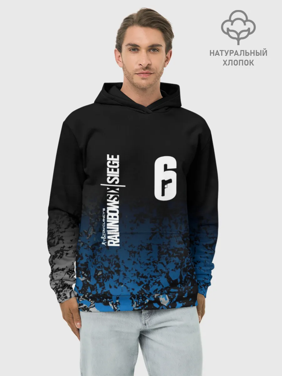 Худи мужской база хлопок / RAINBOW SIX SIEGE
