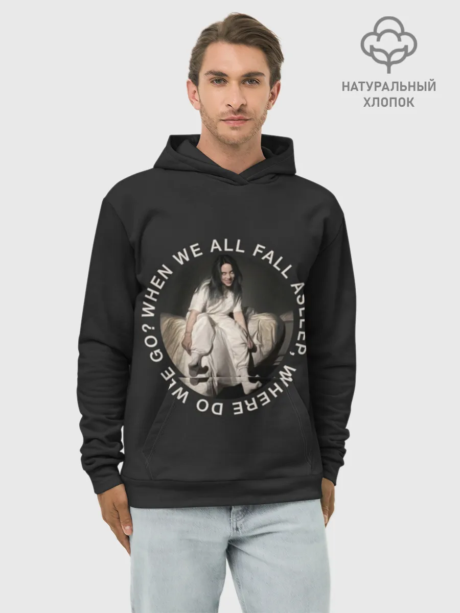 Худи мужской база хлопок / Billie Eilish