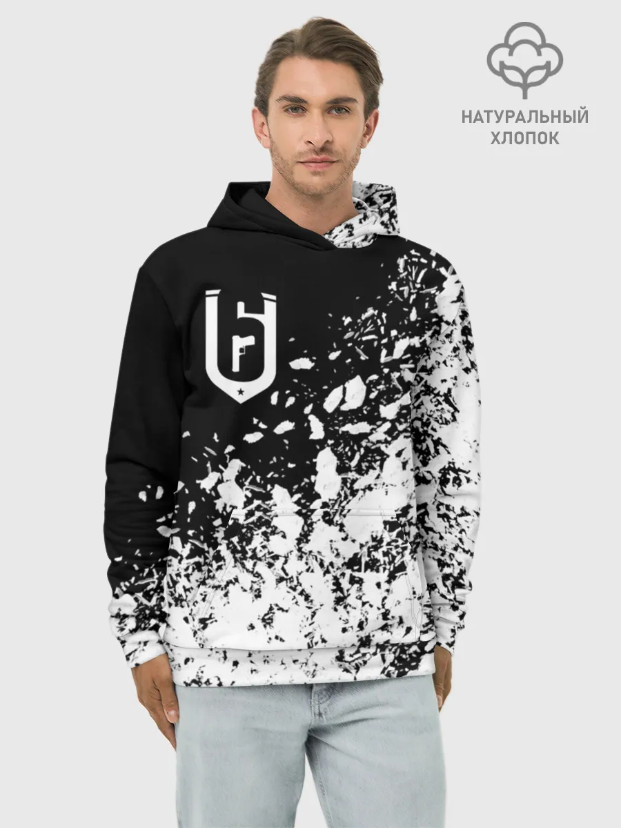 Худи мужской база хлопок / RAINBOW SIX SIEGE