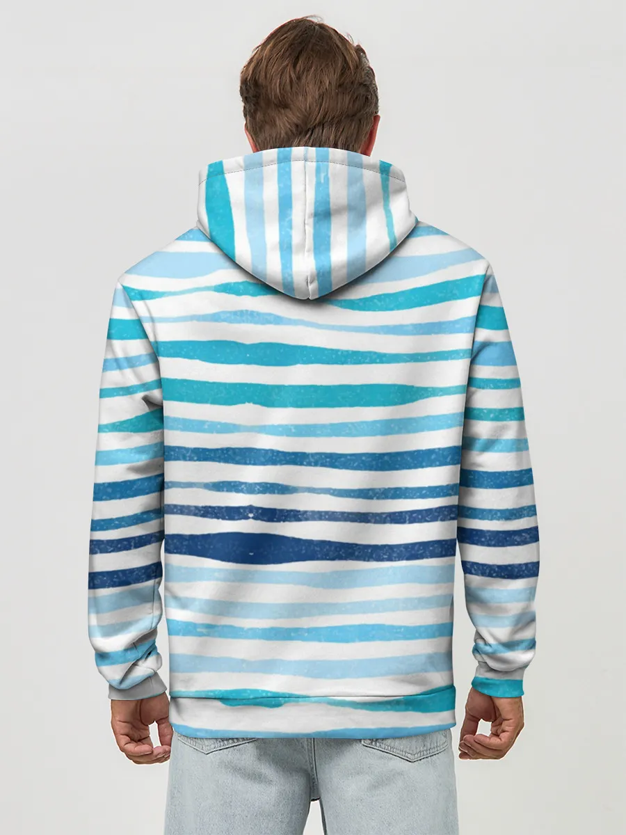 Худи мужской база хлопок / Сова в шапке