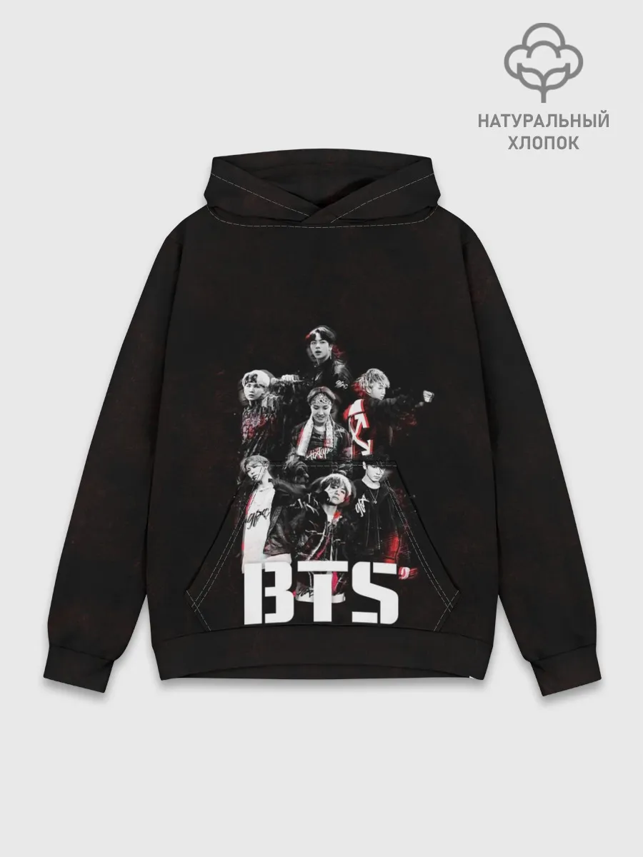 Худи мужской база хлопок / BTS