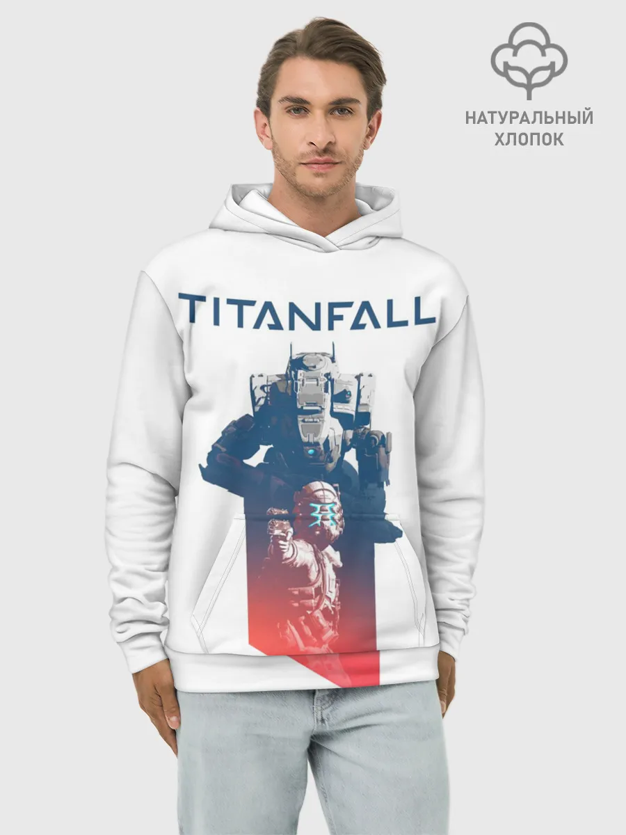 Худи мужской база хлопок / Titanfall