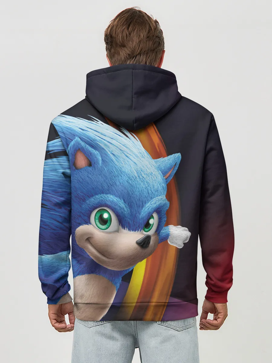 Худи мужской база хлопок / Sonic