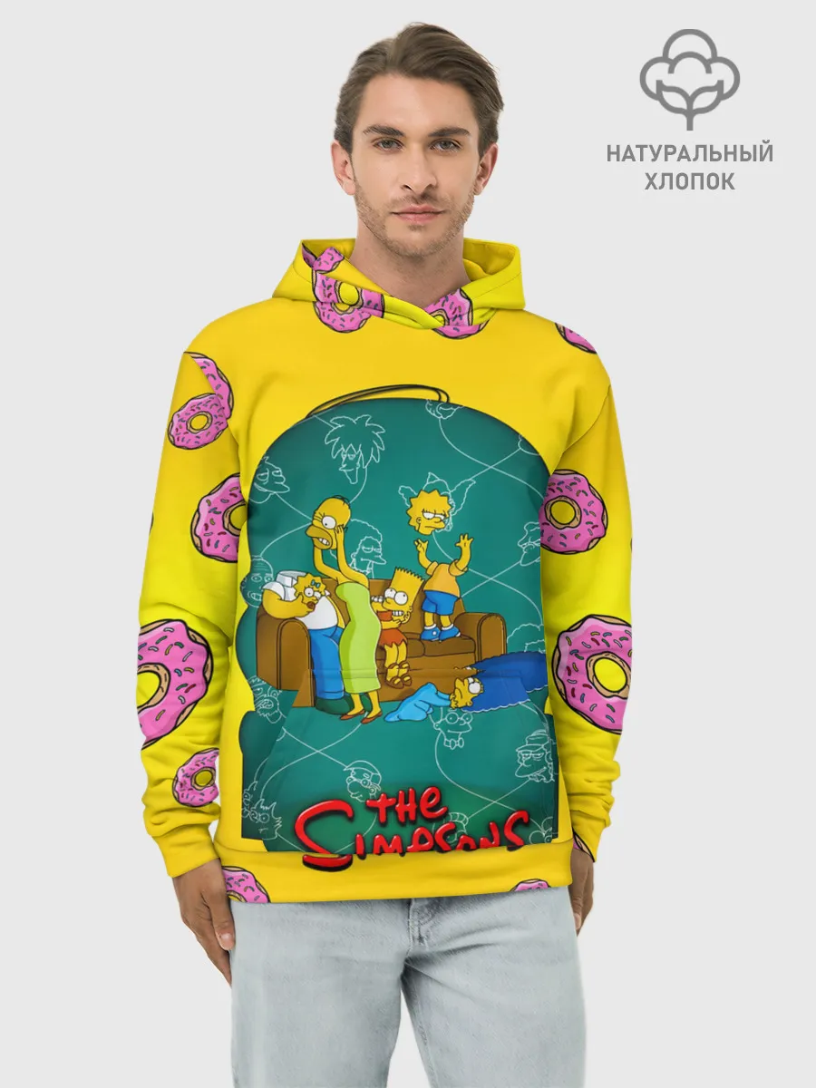 Худи мужской база хлопок / Симпсоны