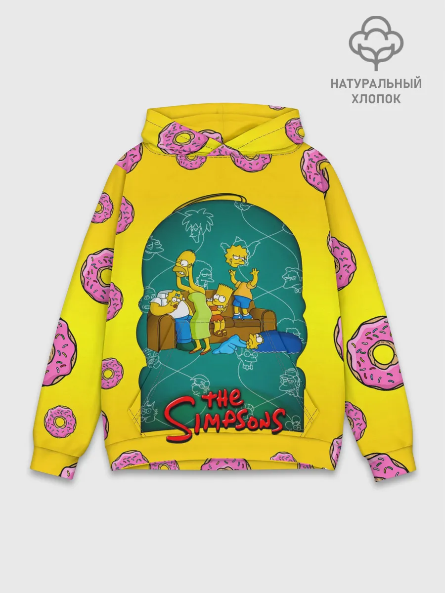 Худи мужской база хлопок / Симпсоны