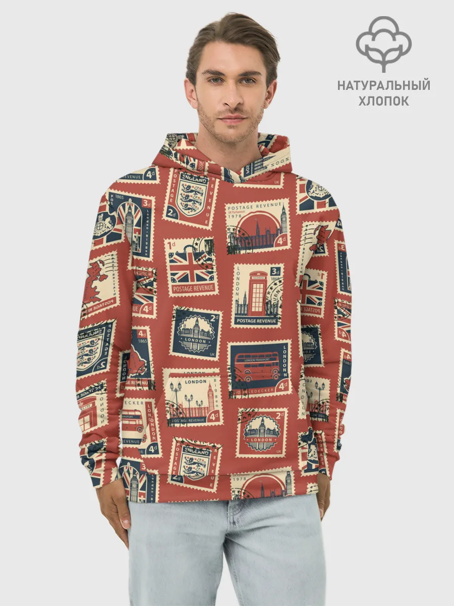 Худи мужской база хлопок / Марки Великобритании