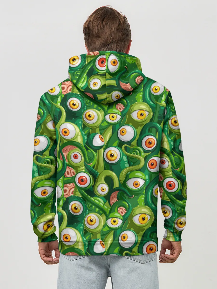 Худи мужской база хлопок / Щупальца с глазами