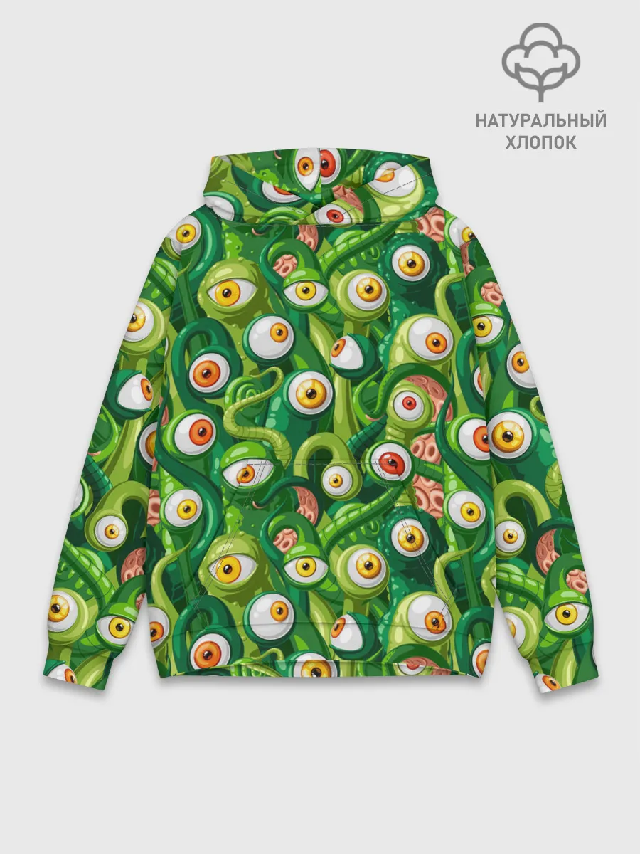 Худи мужской база хлопок / Щупальца с глазами