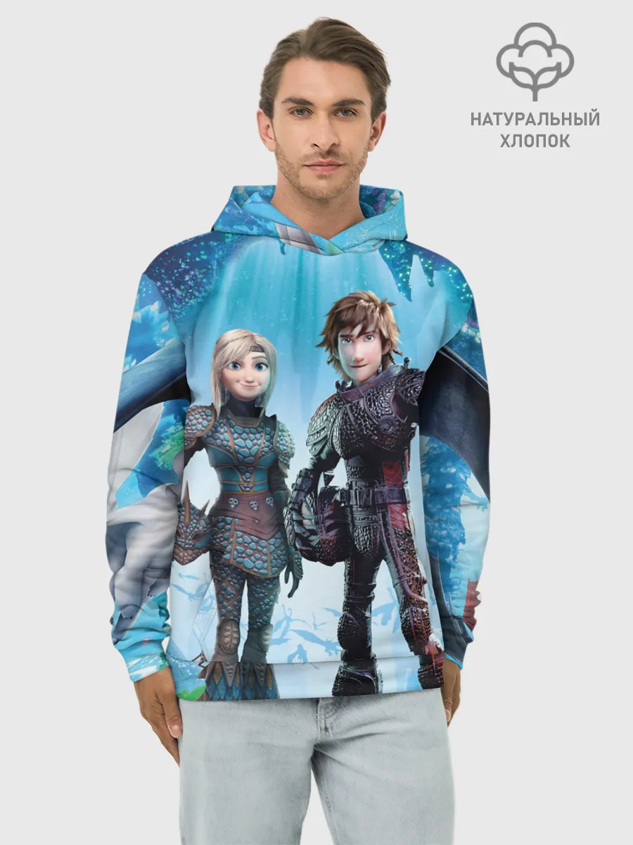 Худи мужской база хлопок / Как приручить дракона 3