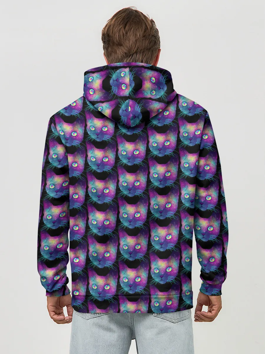 Худи мужской база хлопок / Cat Space