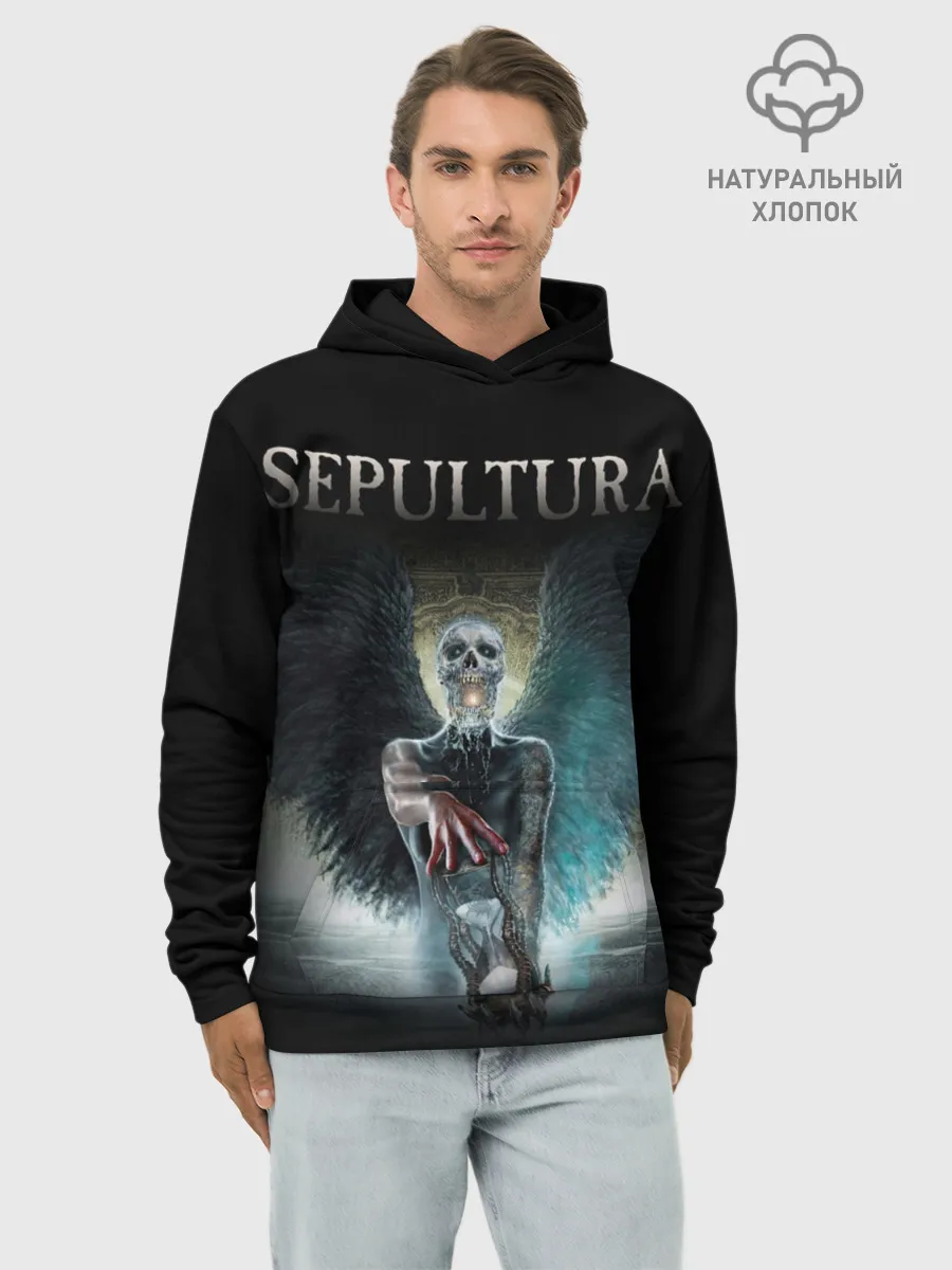 Худи мужской база хлопок / Sepultura