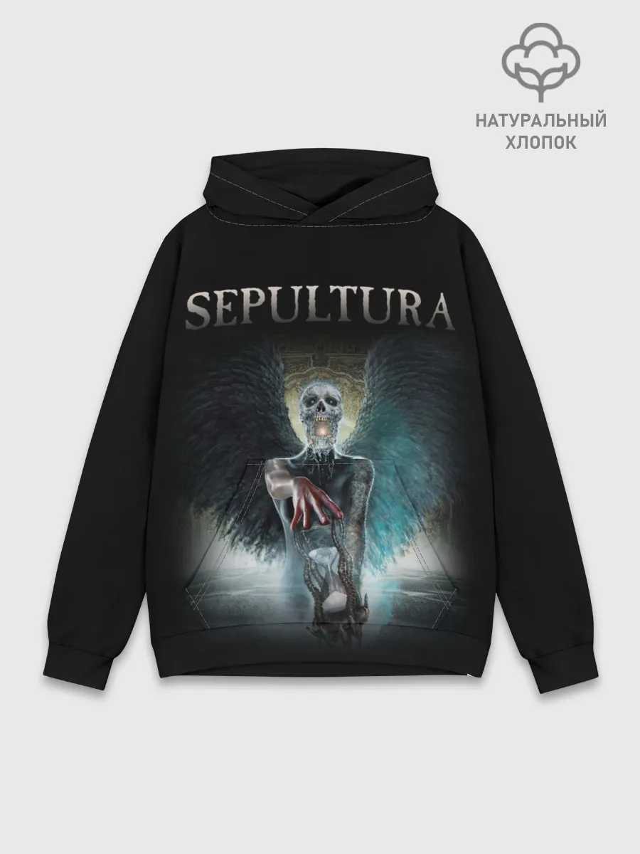 Худи мужской база хлопок / Sepultura