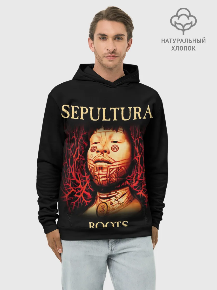 Худи мужской база хлопок / Sepultura