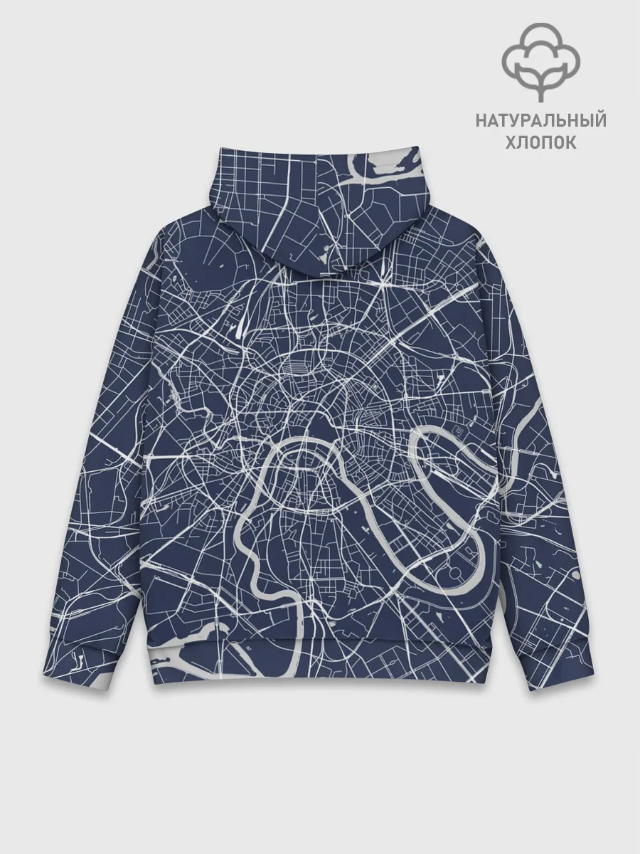 Худи мужской база хлопок / Карта Москвы