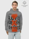 Худи мужской база хлопок / LoveD+R