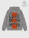 Худи мужской база хлопок / LOVE DEATH + ROBOTS