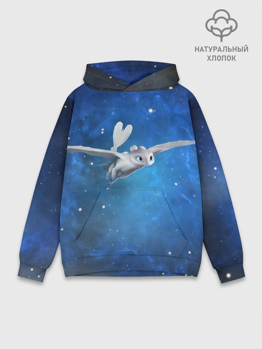 Худи мужской база хлопок / Light Fury