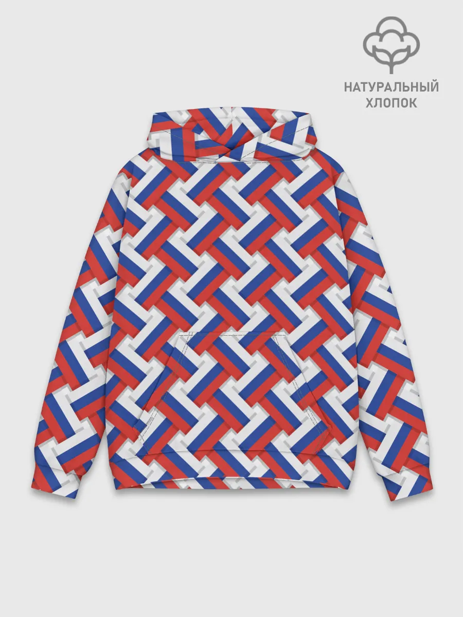 Худи мужской база хлопок / Российская плетёнка