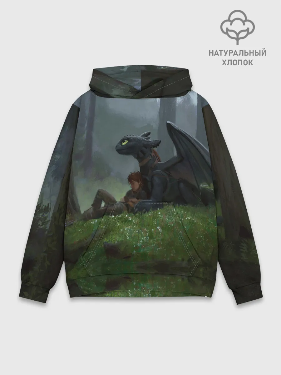 Худи мужской база хлопок / Верные друзья