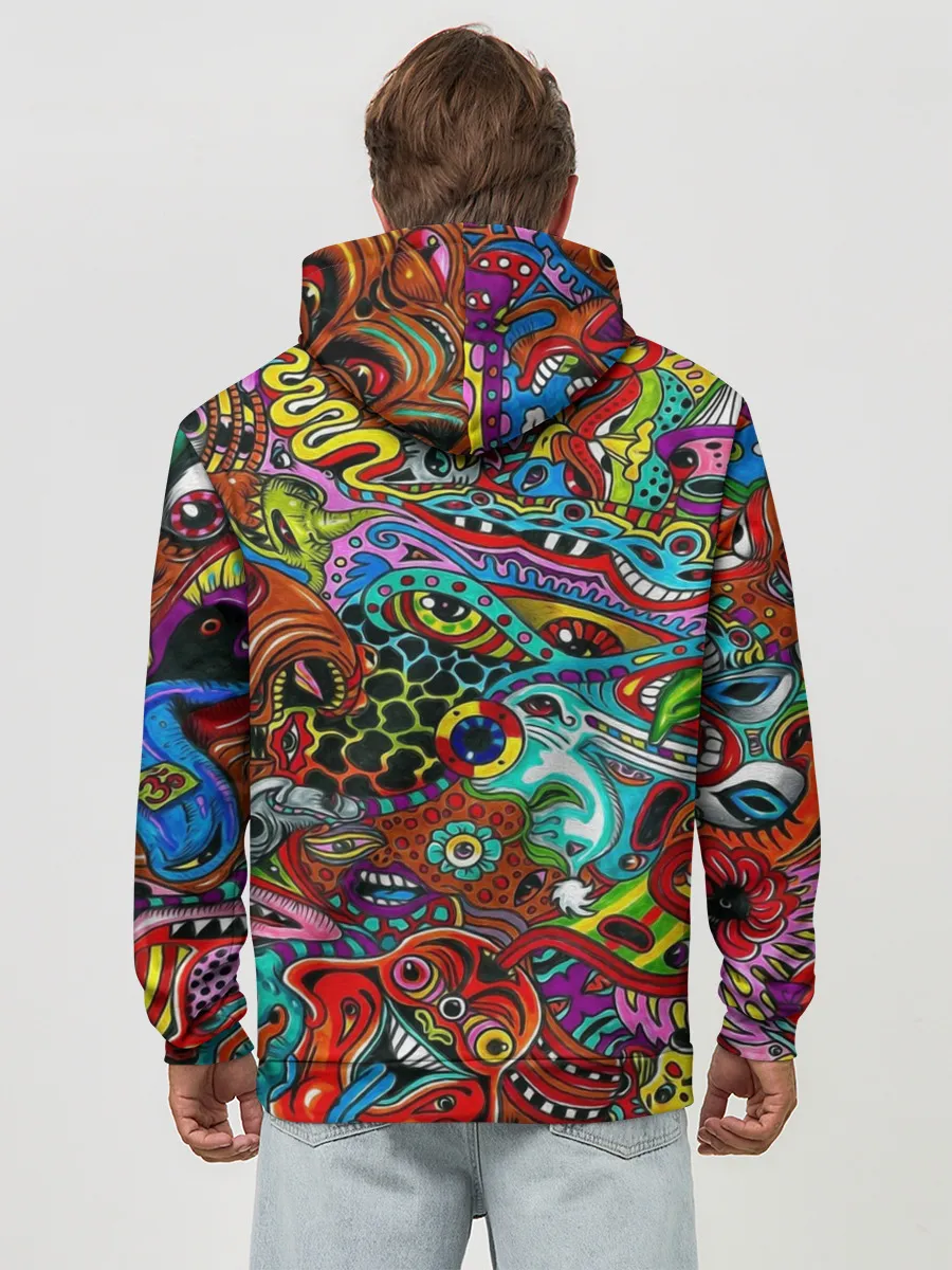 Худи мужской база хлопок / Психоделика